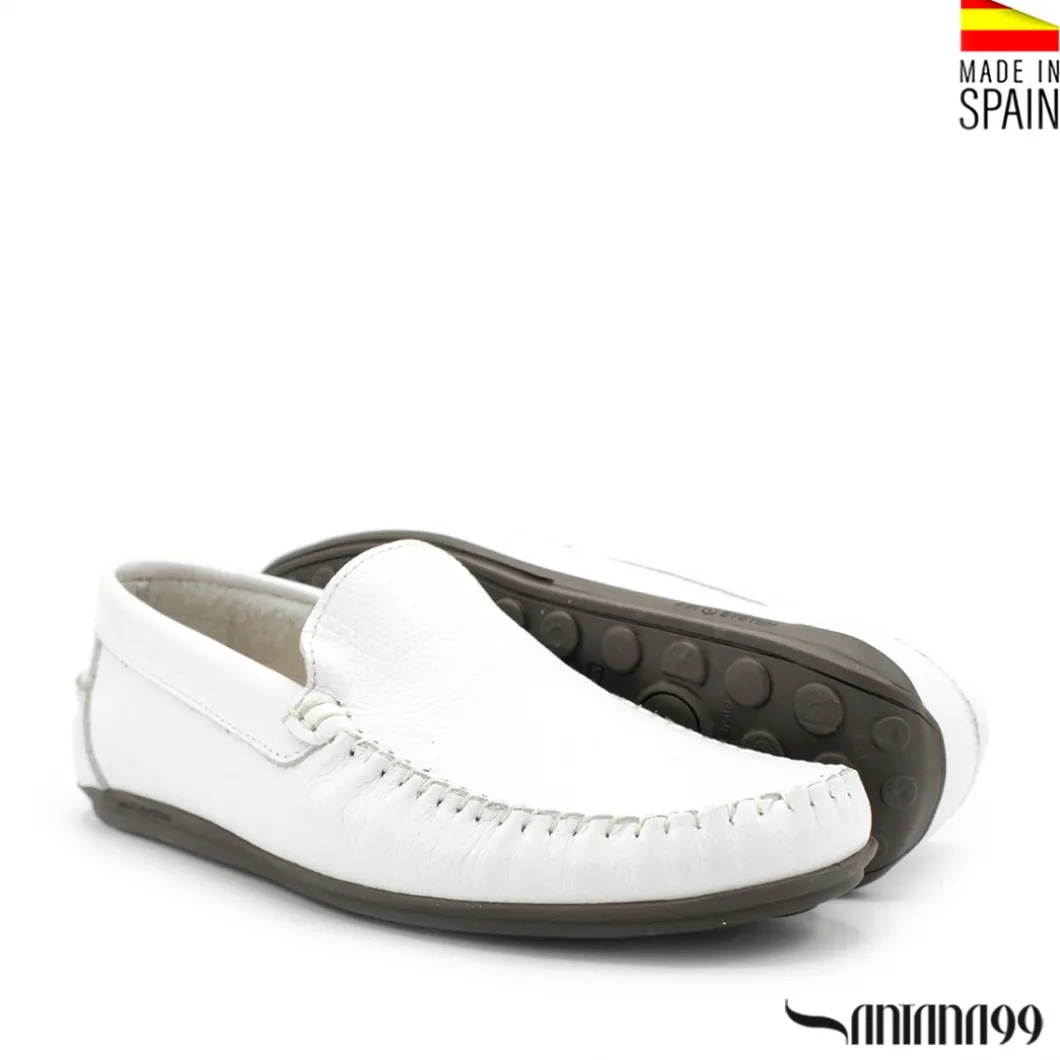 Zapato mocasín kiowa blanco