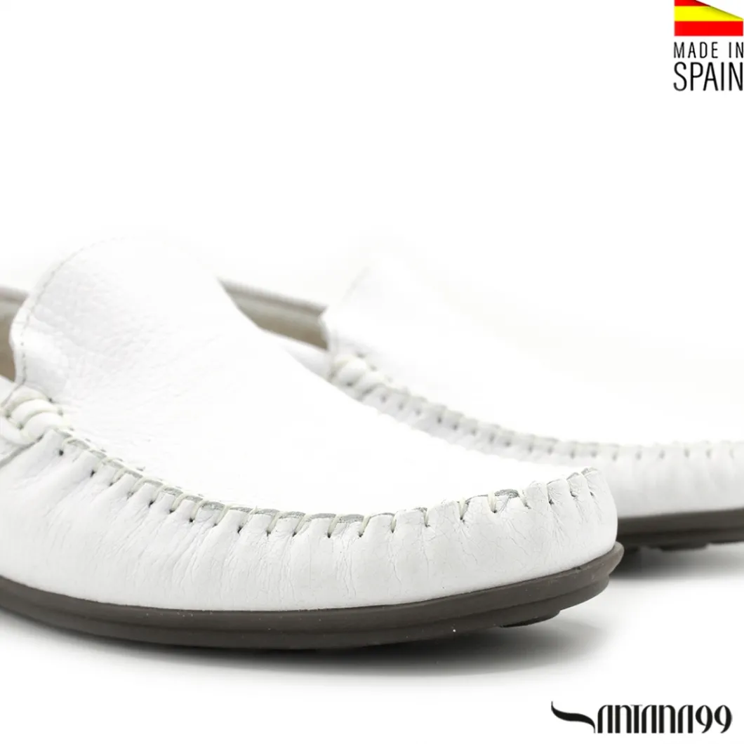 Zapato mocasín kiowa blanco