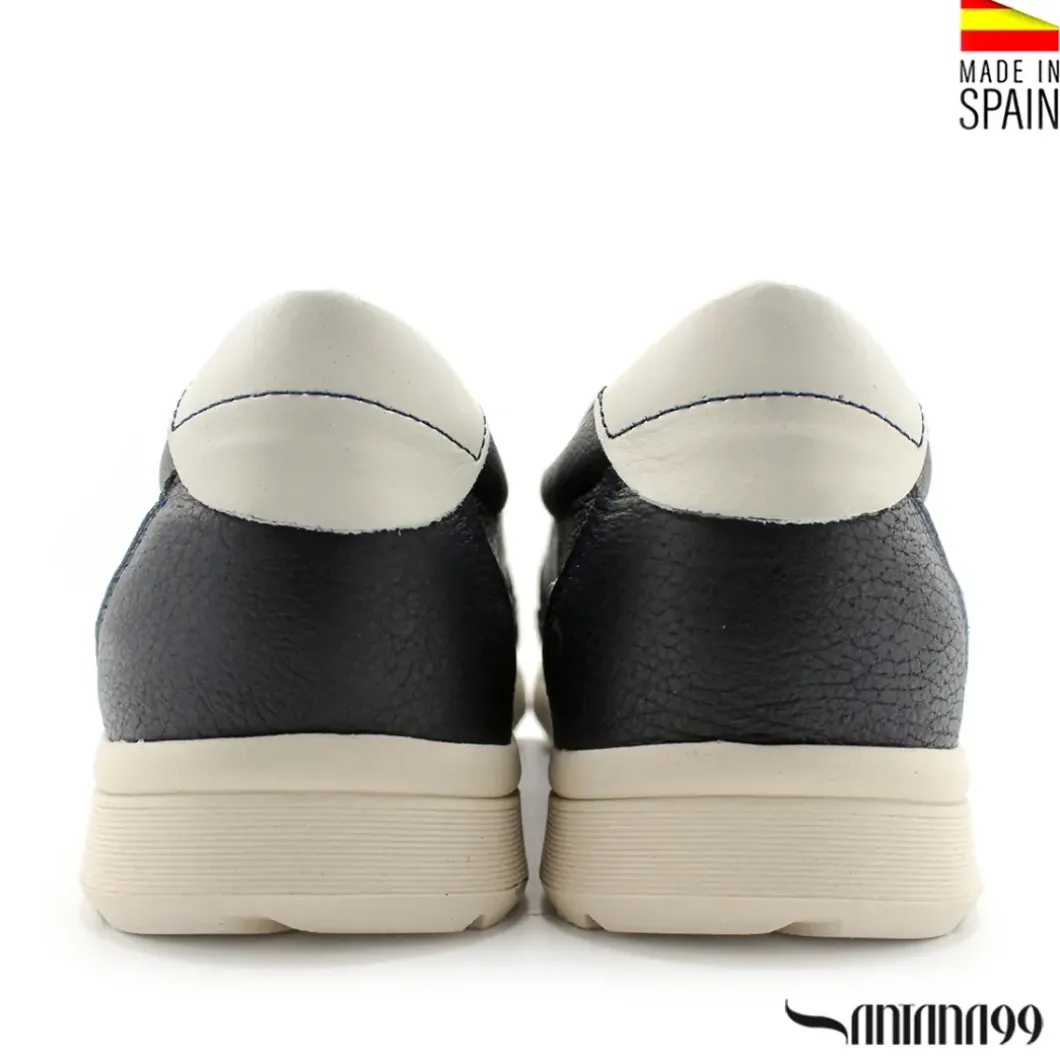 Zapato mocasín slip azul marino