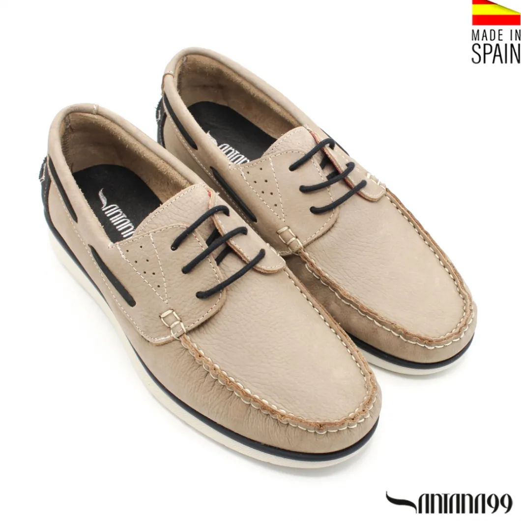 Zapato náutico 4135 beige