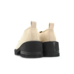 Zapato oxford beige con plataforma