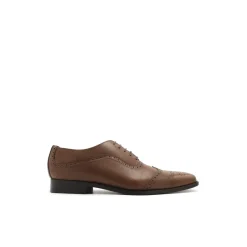 Zapato oxford tabac de piel