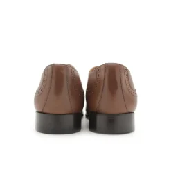 Zapato oxford tabac de piel