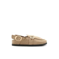 Zueco mocasín beige