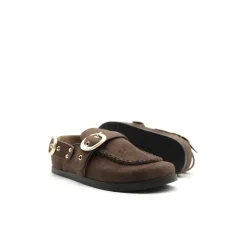 Zueco mocasín marrón