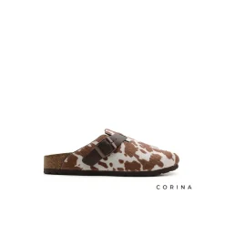 Zuecos estampado vaca