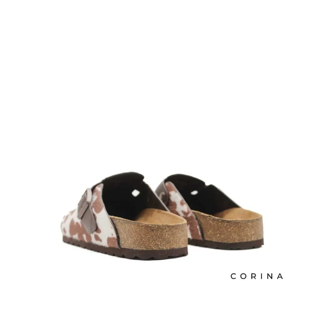 Zuecos estampado vaca